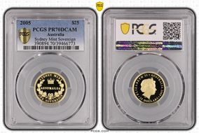 2005 $25 Sydney Mint Sov.  Au PR70DCAM