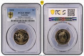 2020 $1 Qantas Centenary MS67