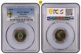 2014 $2 Remembrance - Colorized MS64