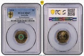 2014 $2 Remembrance - Colorized MS67