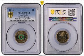 2014 $2 Remembrance - Colorized MS64