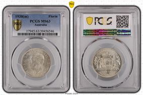 1938(m) Florin KM-40  Ag MS63