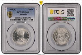 1963(m) Florin MS66