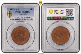 1950 Y. (p) 1D MS62BN