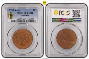 1960 Y. (p) 1D MS64RB