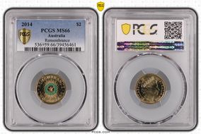 2014 $2 Remembrance - Colorized MS66