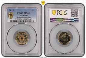 2015 $2 Remembrance-Flanders Fields Colorized MS65