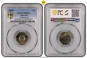 2016 $2 Paralympics Colorized MS64