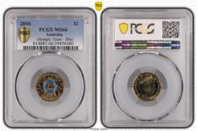 2016 $2 Olympic Team - Blue Colorized MS66
