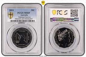 2011 50C National Service MS69