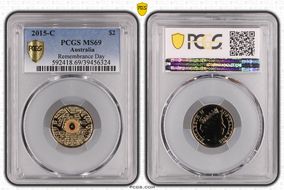 2015-C $2 Remembrance Day In Flanders Fields Colorized MS69