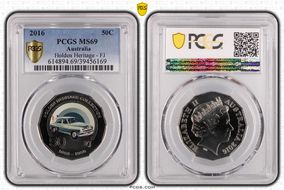 2016 50C Holden Heritage - FJ Colorized MS69