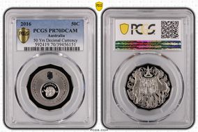 2016 50C 50 Yrs Decimal Currency PR70DCAM