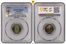 2014 $2 Remembrance - Colorized MS66