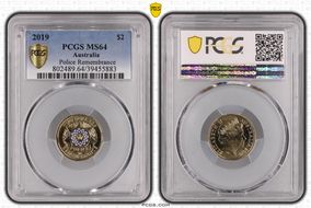 2019 $2 Police Remembrance Colorized MS64