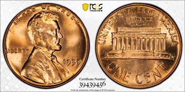 1959 1C MS66RD
