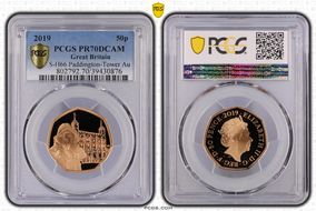 2019 50p S-H66 Paddington-Tower Au PR70DCAM