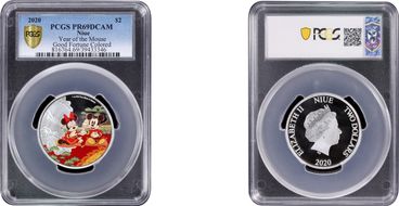 2020 $2 Year of the Mouse Good Fortune Colored PR69DCAM