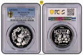 nd(2020) Medal Year of the Rat - Mickey Ag PL70