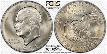 1971 $1 MS66