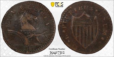 1787 NJ 1/2P Deer Head XF40BN