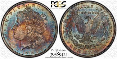 1878 7/8TF $1 Strong, VAM 37, 7/4 MS66