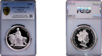 2019 £100 Una and the Lion PR69DCAM