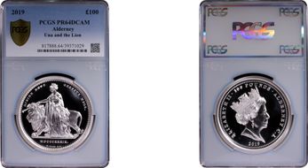 2019 £100 Una and the Lion PR64DCAM