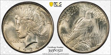 1934-D $1 MS63