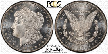 1878-S $1 VAM 6, Doubled RIB MS64PL