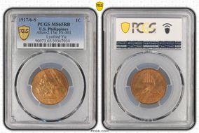 1917/6-S 1C Allen-2.15a, FS-301 MS65RB