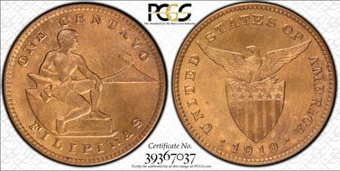 1919-S 1C MS65RB