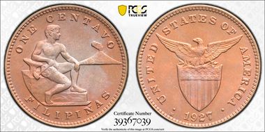 1927-M 1C MS67RD