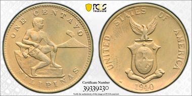 1940-M 1C MS66RD