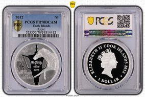 2012 $1 Ascot PR70DCAM