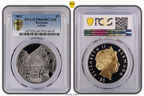 2002 $5 Jubilee PR69DCAM