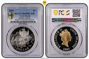 2003 $1 Golden Jubilee PR69DCAM