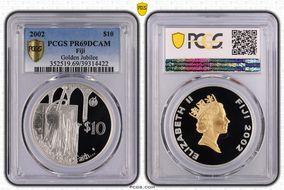 2002 $10 Defender of the Faith PR69DCAM
