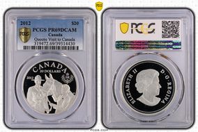 2012 $20 Queens Visit to Canada PR69DCAM