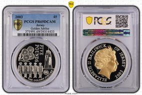 2003 £5 Golden Jubilee PR69DCAM