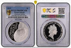 2013 $2 Diamond Jubilee PR69DCAM