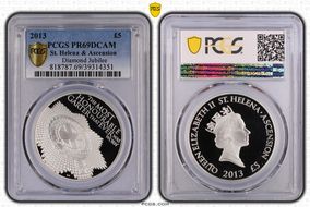 2013 £5 Diamond Jubilee PR69DCAM