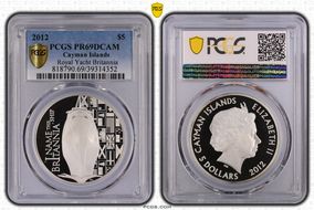 2012 $5 Royal Yacht Britannia PR69DCAM