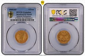 1866/5 4 Peso KM-144 N1