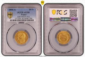 1806-A 20 Fr Gad-1023 F-513 AU50