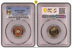 2019 $2 100 Years of Repatriation Colorized MS64