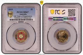 2019 $2 100 Years of Repatriation Colorized MS67