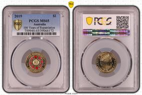 2019 $2 100 Years of Repatriation Colorized MS65