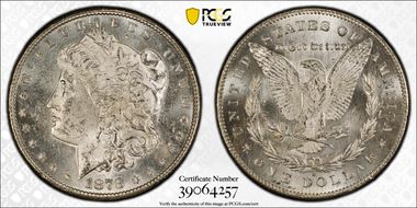 1878-S $1 VAM 18, Spaghetti Wings MS63