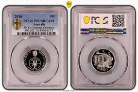 2016 10C 50 Yrs Decimal Currency PR70DCAM